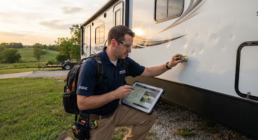 Professional RV damage documentation